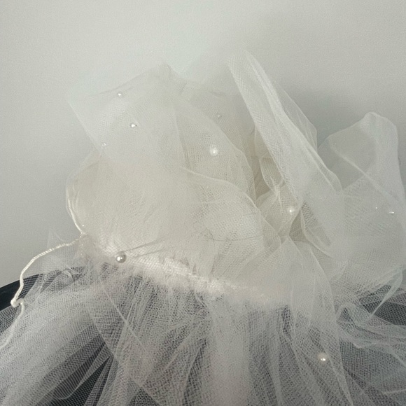 Alfred Angelo Ivory 1970s Wedding Dress Vintage 13 14 - Picture 14 of 16